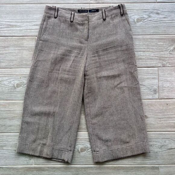 The Limited Womens Beige Linen Blend Cassidy Fit Cropped Pants Size‎ 2 - Picture 1 of 8